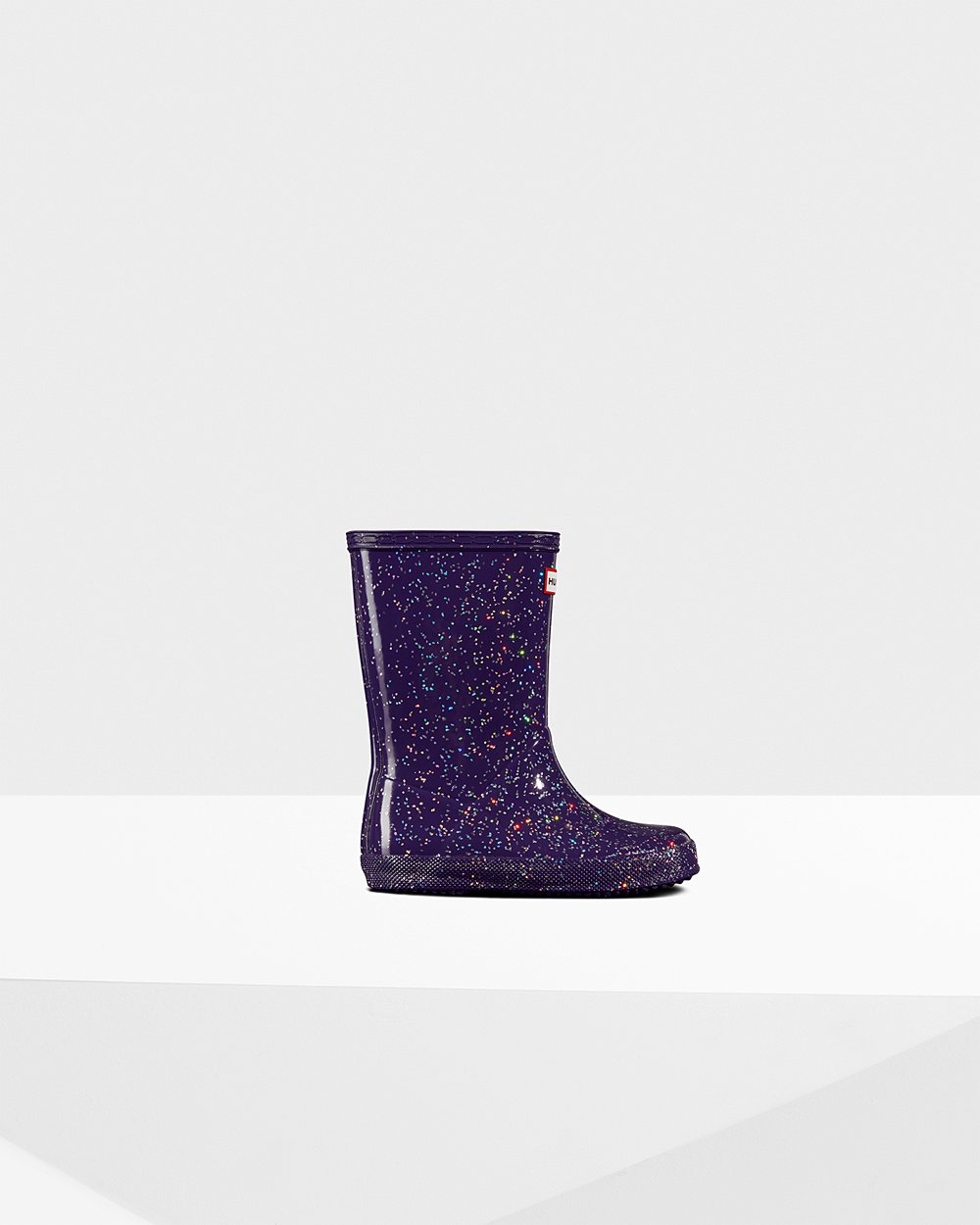 Kids Hunter Rain Boots Blue Purple - Original First Giant Glitter - 8140753-RL